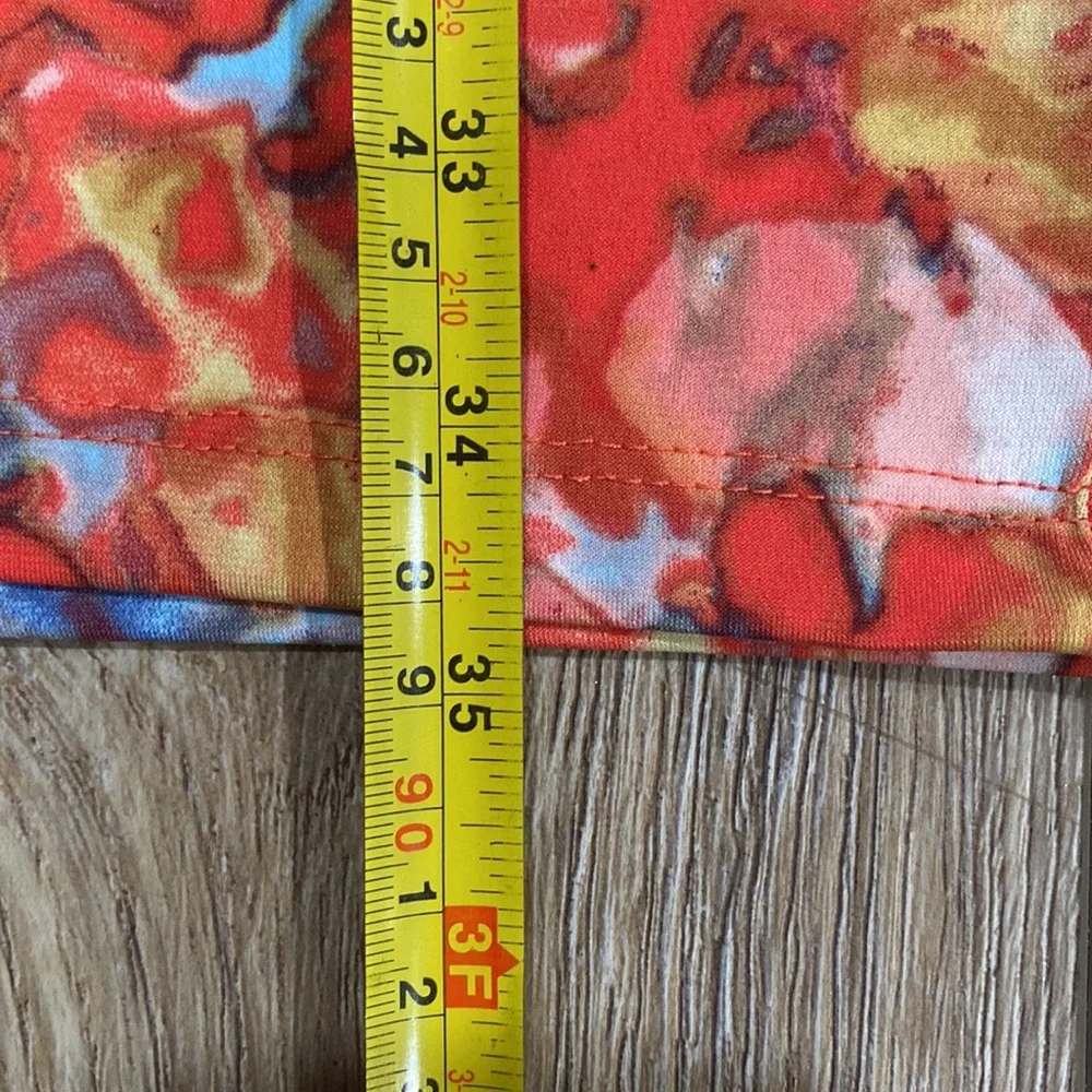 NWT SIMPLY VERA WANG Coral Pink Floral Midi Dress XS - Picture 13 of 13